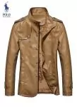 2019U veste ralph lauren homme cuir fashion col rond hot sale 1223 jaune